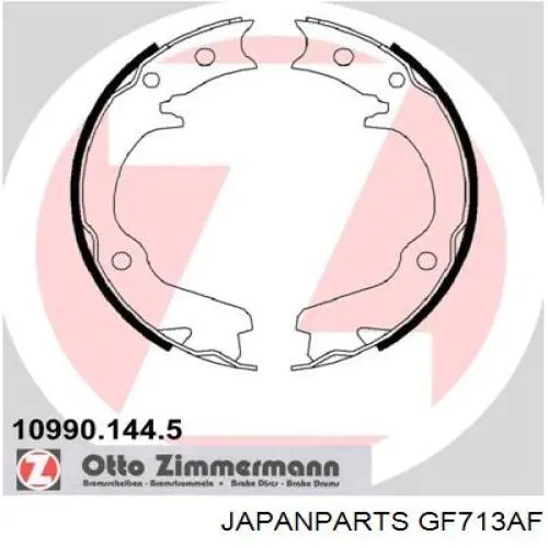 Колодки ручника (стояночного тормоза) Japan Parts GF713AF