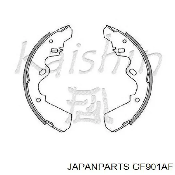 Задние барабанные колодки GF901AF Japan Parts