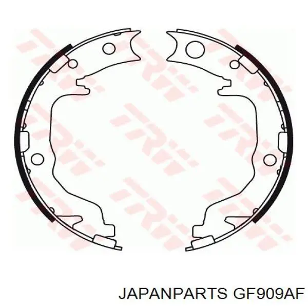 GF909AF Japan Parts колодки ручника (стояночного тормоза)