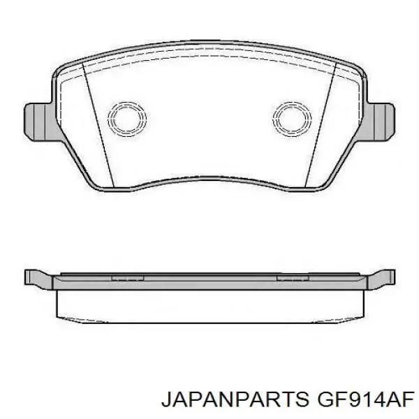 GF-914AF Japan Parts колодки тормозные задние барабанные