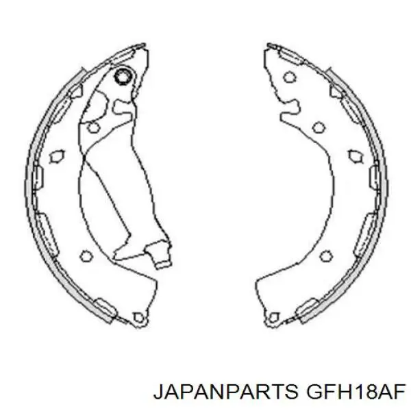 Задние барабанные колодки GFH18AF Japan Parts