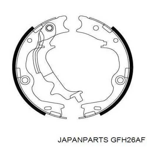 Тормозные колодки стояночного тормоза Japan Parts GFH26AF цена, от 33.44 USD