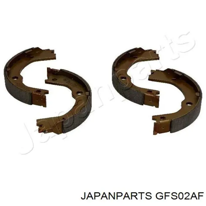 GFS02AF Japan Parts колодки ручника (стояночного тормоза)