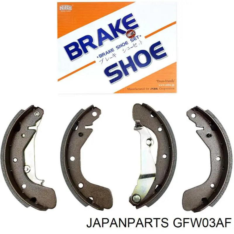 Задние барабанные колодки GFW03AF Japan Parts