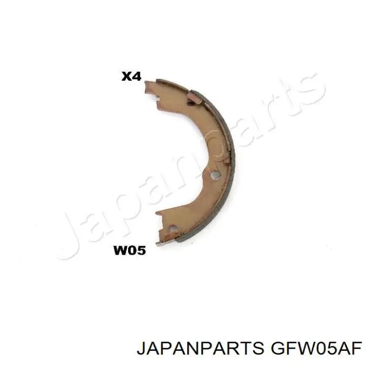 GFW05AF Japan Parts колодки ручника (стояночного тормоза)