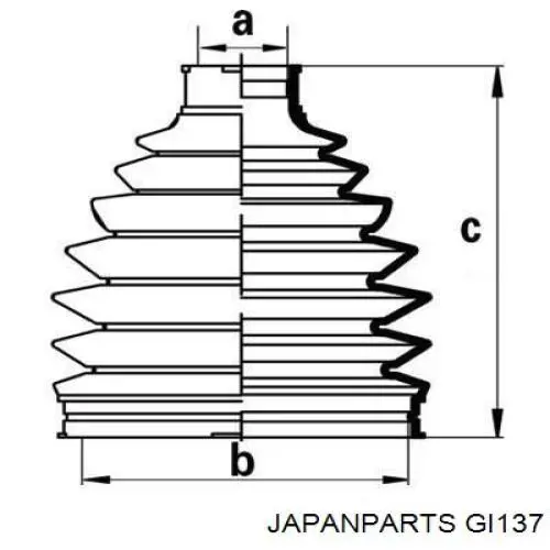 ШРУС наружный Japan Parts GI137