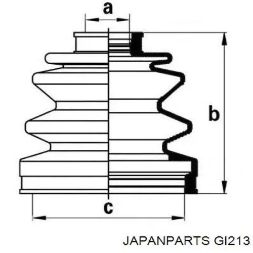 Граната колесная Japan Parts GI213 цена, от 36.07 USD