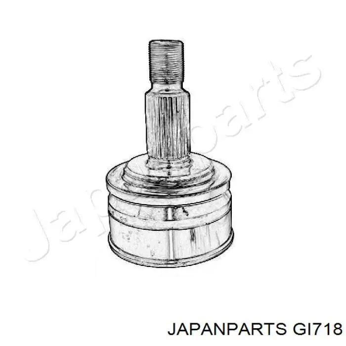 Полуось (привод) передняя GI718 Japan Parts