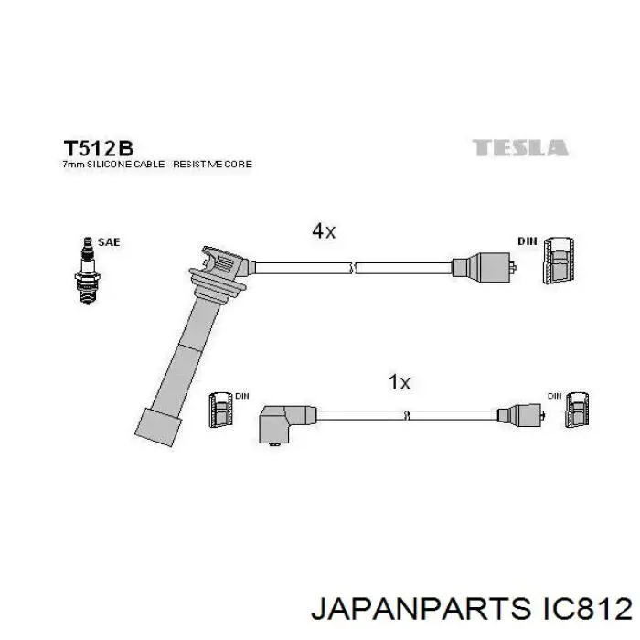 Купить IC812 Japan Parts Провода высокого напряжения