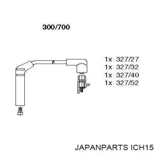 Высоковольтные провода ICH15 Japan Parts
