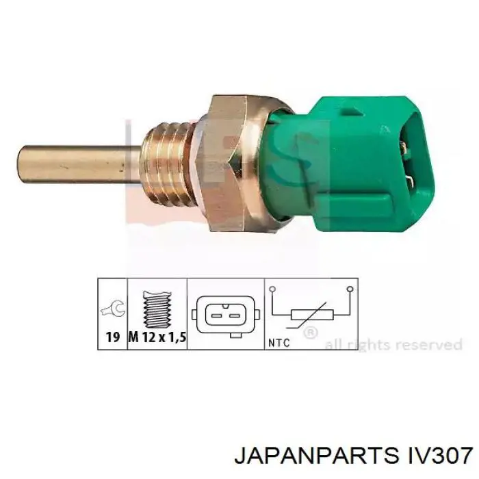 Датчик вентилятора радиатора Japan Parts IV307