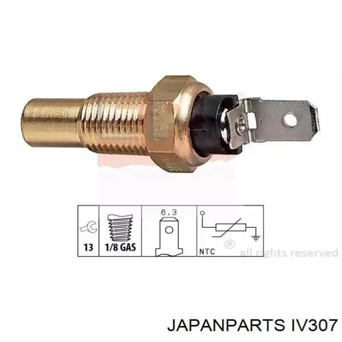 Датчик температуры радиатора Japan Parts IV307 цена, от 6.97 USD