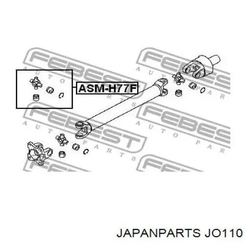 Крестовина карданного вала переднего Japan Parts JO110 цена, от 11.84 USD