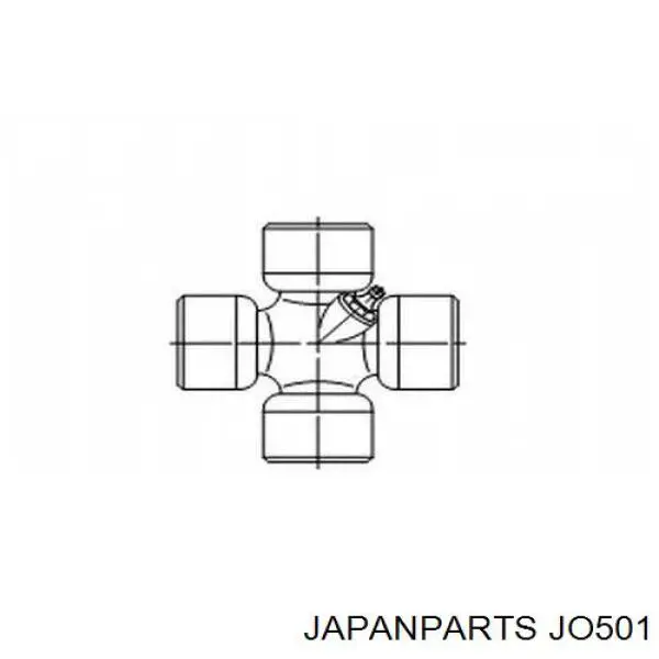 JO501 Japan Parts крестовина карданного вала переднего