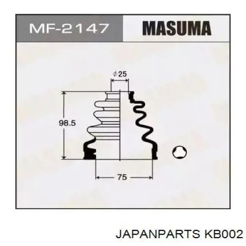 Чехол шруса Japan Parts KB002 цена, от 7.53 USD