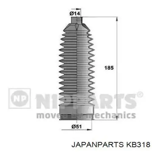 Пыльник ШРУСа наружный, правый Japan Parts KB318 цена, от 7.54 USD