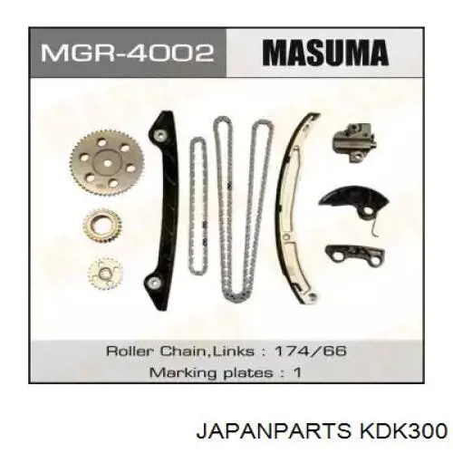 KDK-300 Japan Parts cadeia do mecanismo de distribuição de gás, kit