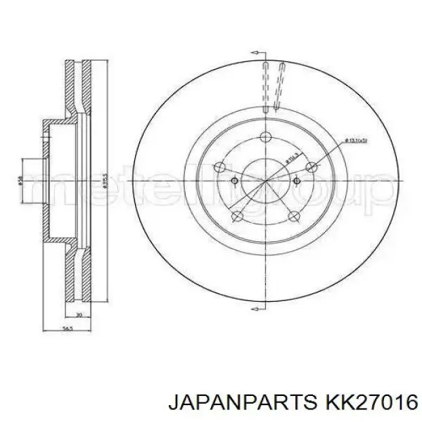 Ступица заднего колеса Japan Parts KK27016