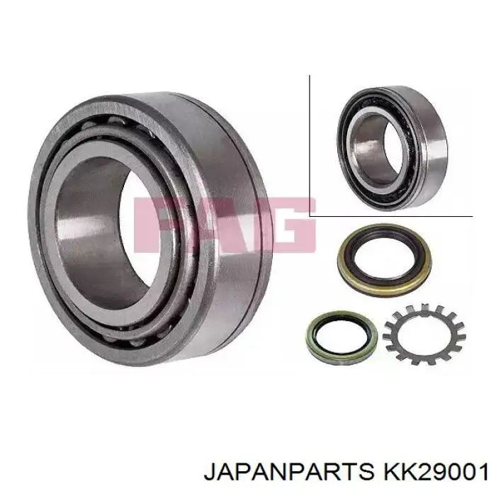 Подшипник полуоси заднего моста, наружний Japan Parts KK29001