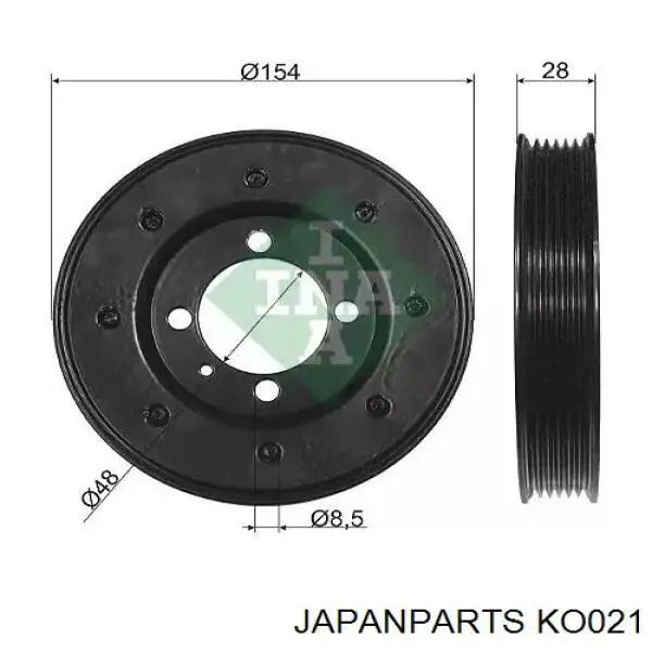 KO021 Japan Parts крышка маслозаливной горловины