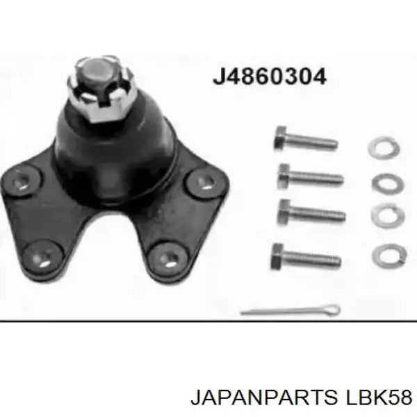 Шаровая опора, нижняя Japan Parts LBK58 цена, от 13.57 USD