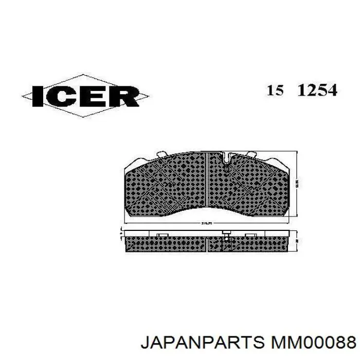 Стойка амортизатора передняя Japan Parts MM00088 цена, от 37.13 USD
