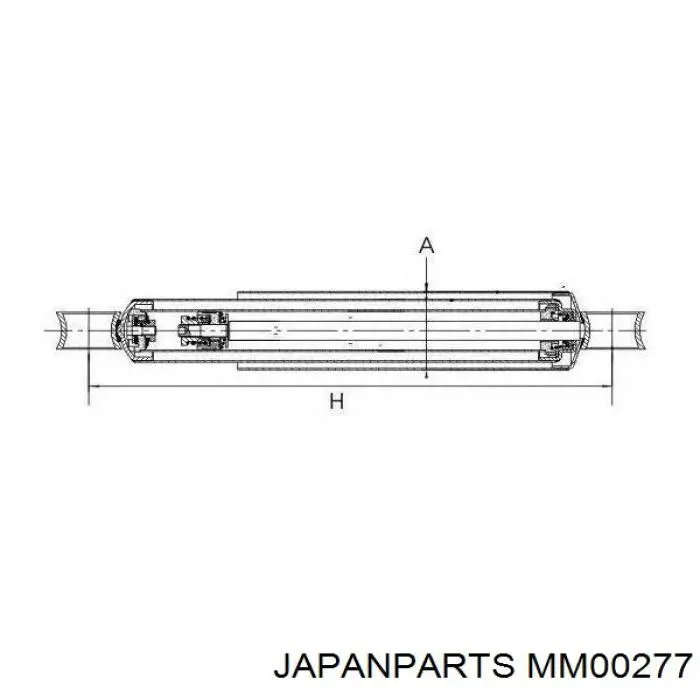 MM00277 Japan Parts amortecedor traseiro