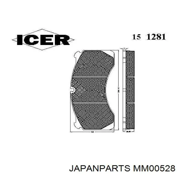 Стойка амортизатора передняя Japan Parts MM00528 цена, от 32.45 USD