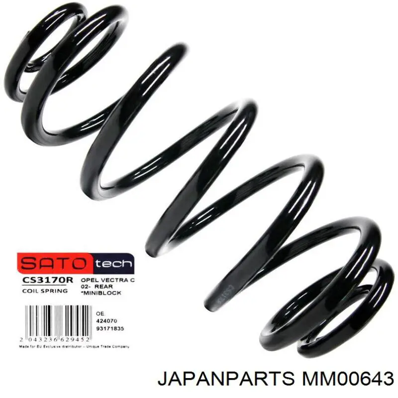 Купить MM00643 Japan Parts Амортизатор задней подвески