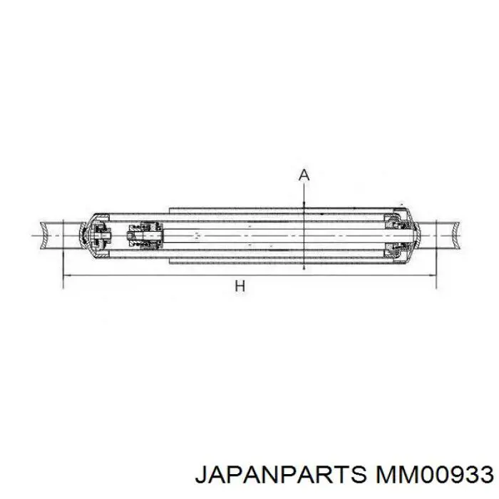 MM00933 Japan Parts амортизатор задний