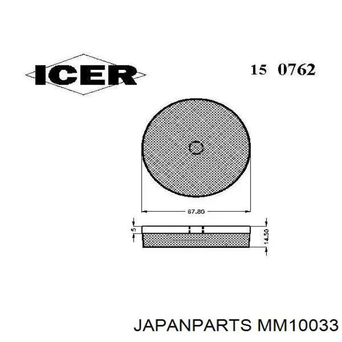 Стойка амортизатора задняя Japan Parts MM10033 цена, от 48.38 USD