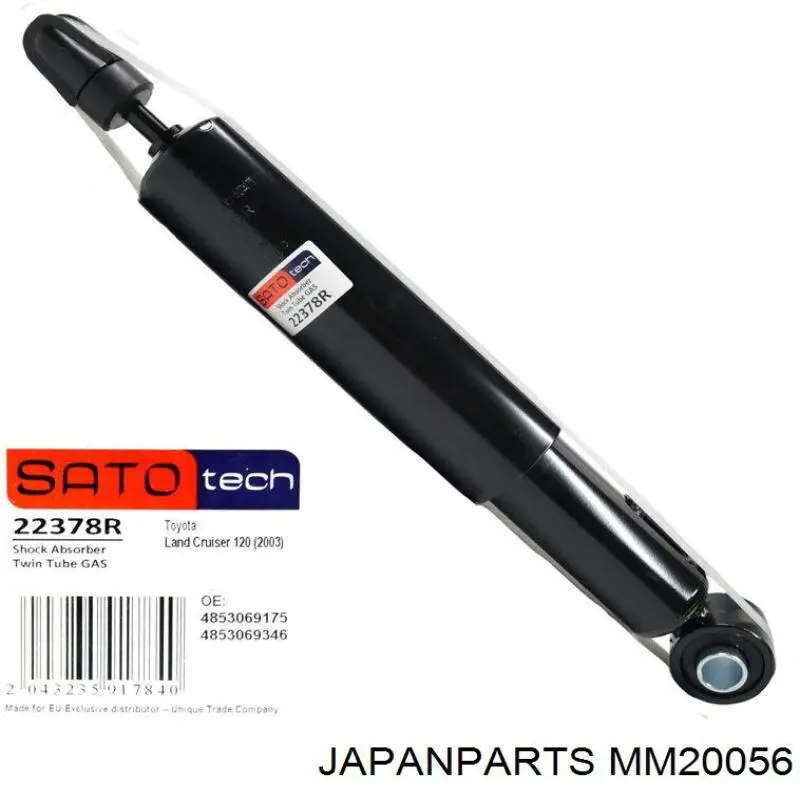 Амортизатор задний, правый Japan Parts MM20056 цена, от 25.37 USD