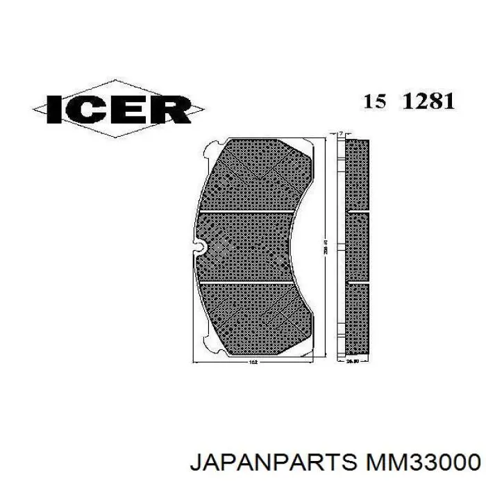 Амортизатор передней подвески левой Japan Parts MM33000 цена, от 49.50 USD