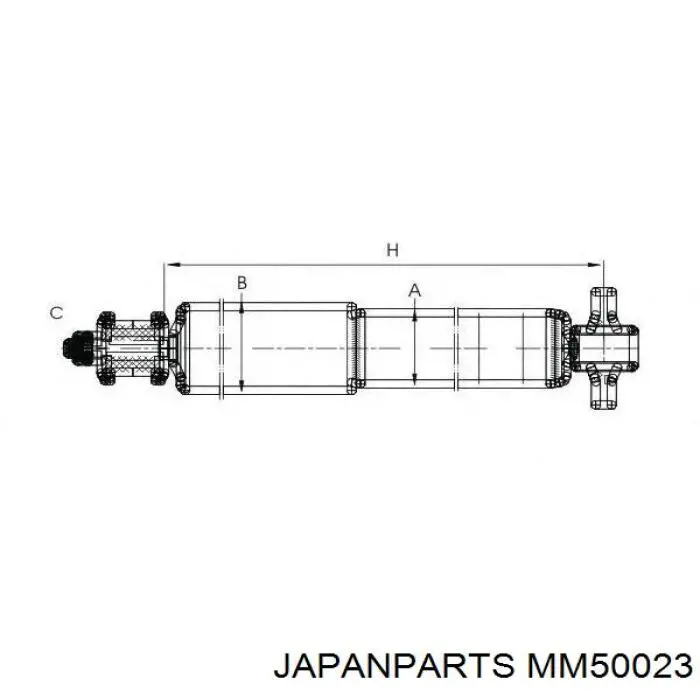 MM50023 Japan Parts Амортизаторы задние