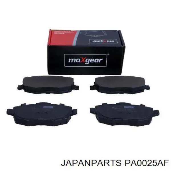 Передние тормозные колодки PA0025AF Japan Parts