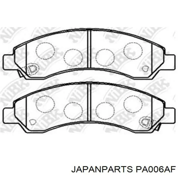 Колодки Japan Parts PA006AF цена, от 21.73 USD