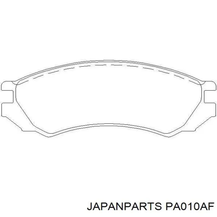 Купить PA010AF Japan Parts Колодки тормозные