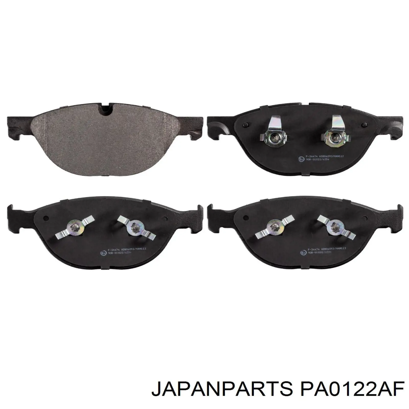 Передние тормозные колодки PA0122AF Japan Parts