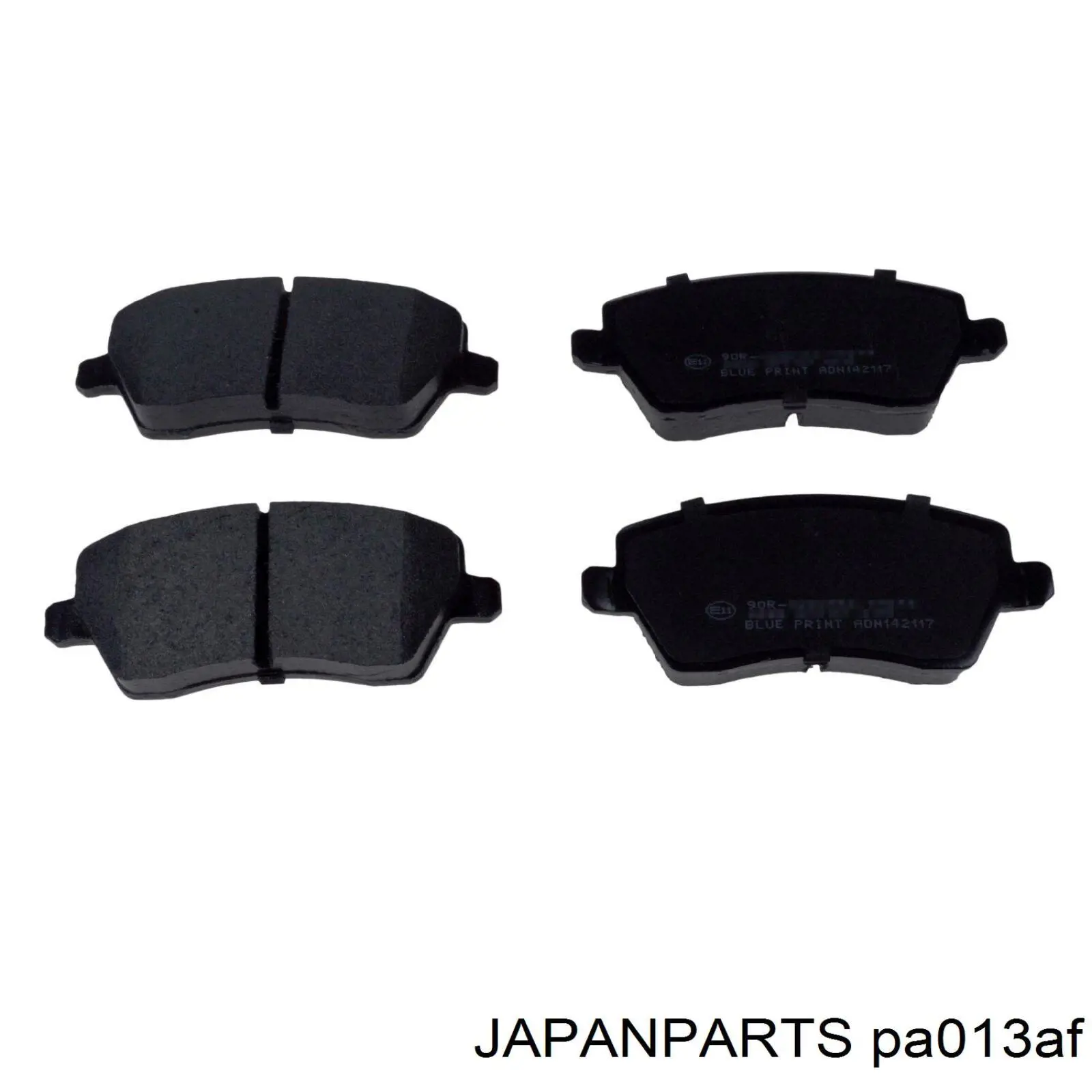 Колодки тормозные передние дисковые JAPANPARTS PA013AF