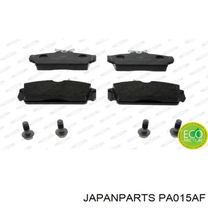 Передние тормозные колодки PA015AF Japan Parts