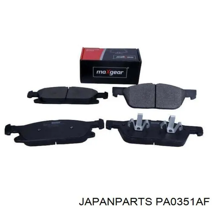 Колодки тормозные передние дисковые JAPANPARTS PA0351AF