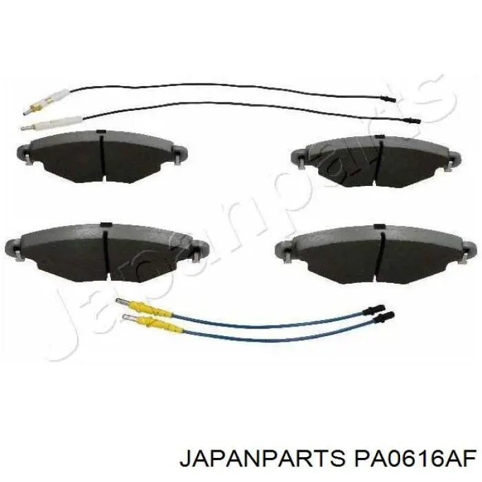 Передние тормозные колодки PA0616AF Japan Parts