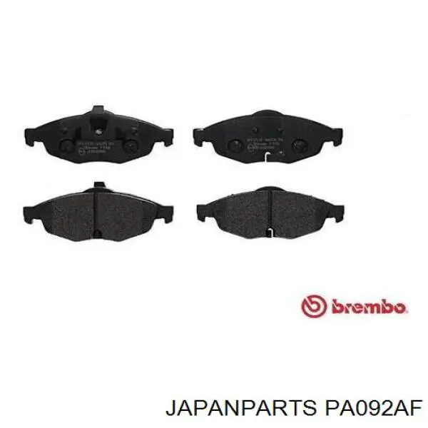 Передние тормозные колодки PA092AF Japan Parts