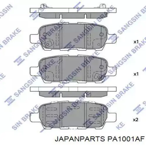 Колодки Japan Parts PA1001AF цена, от 19.86 USD