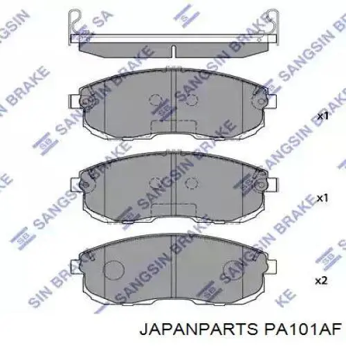 Колодки Japan Parts PA101AF цена, от 12.65 USD