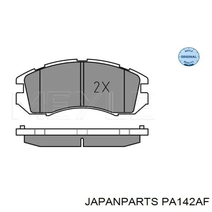PA142AF Japan Parts Колодки передние