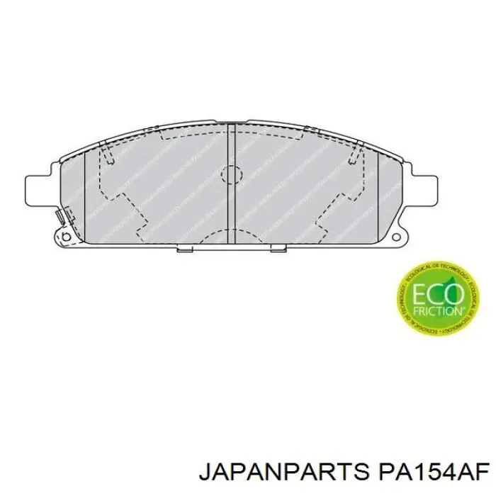 Тормозные колодки Japan Parts PA154AF