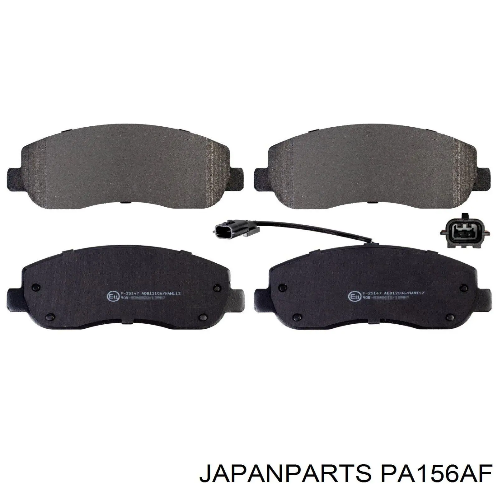 Передние тормозные колодки PA156AF Japan Parts