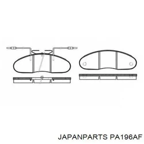 Купить PA196AF Japan Parts Колодки тормозные