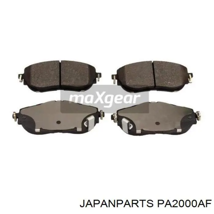 PA-2000AF Japan Parts колодки тормозные передние дисковые